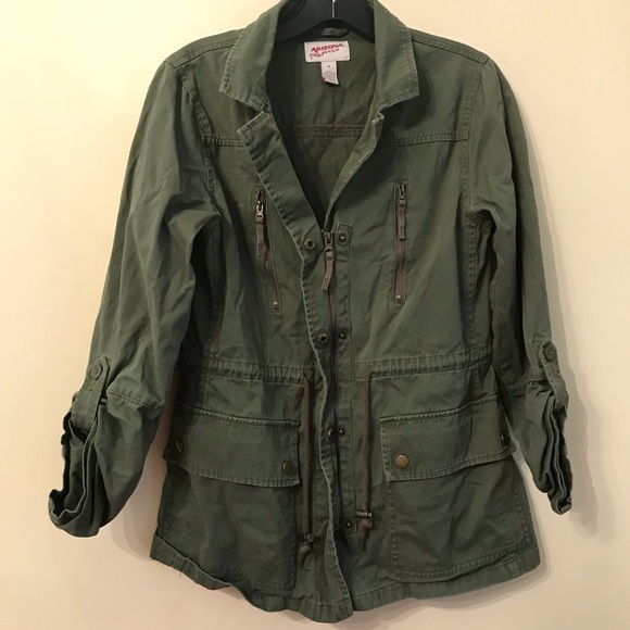Arizona Jean Company Jackets & Blazers - Arizona Jeans Green Utility Jacket